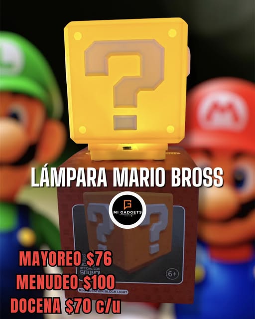 Lampara LED  Recargable Con Sonido AZMQ022 MARIO BROS