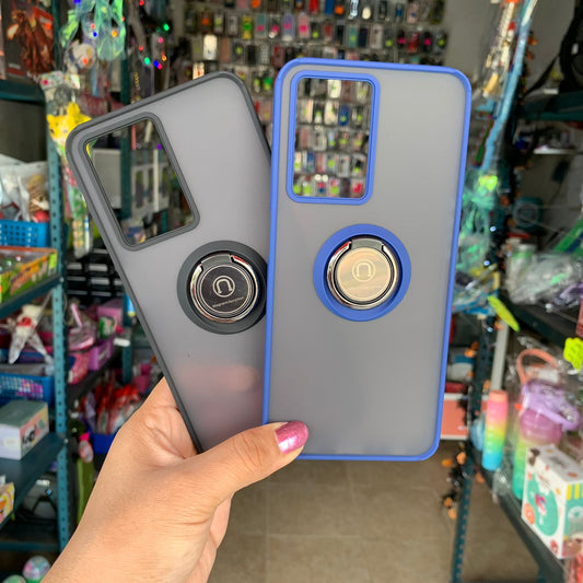 Funda Semitransparente Anillo Para Oppo A57 /A77