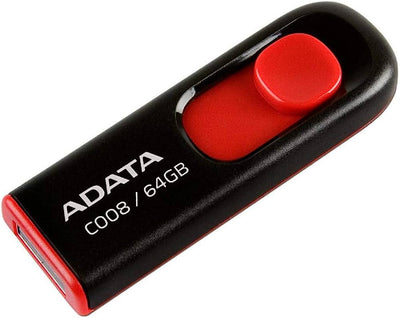 Memoria USB Kingston 64GB Rojo / Negro C008 (ASOC)