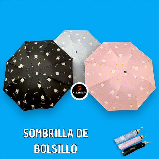 Sombrilla diseños con mango de madera
