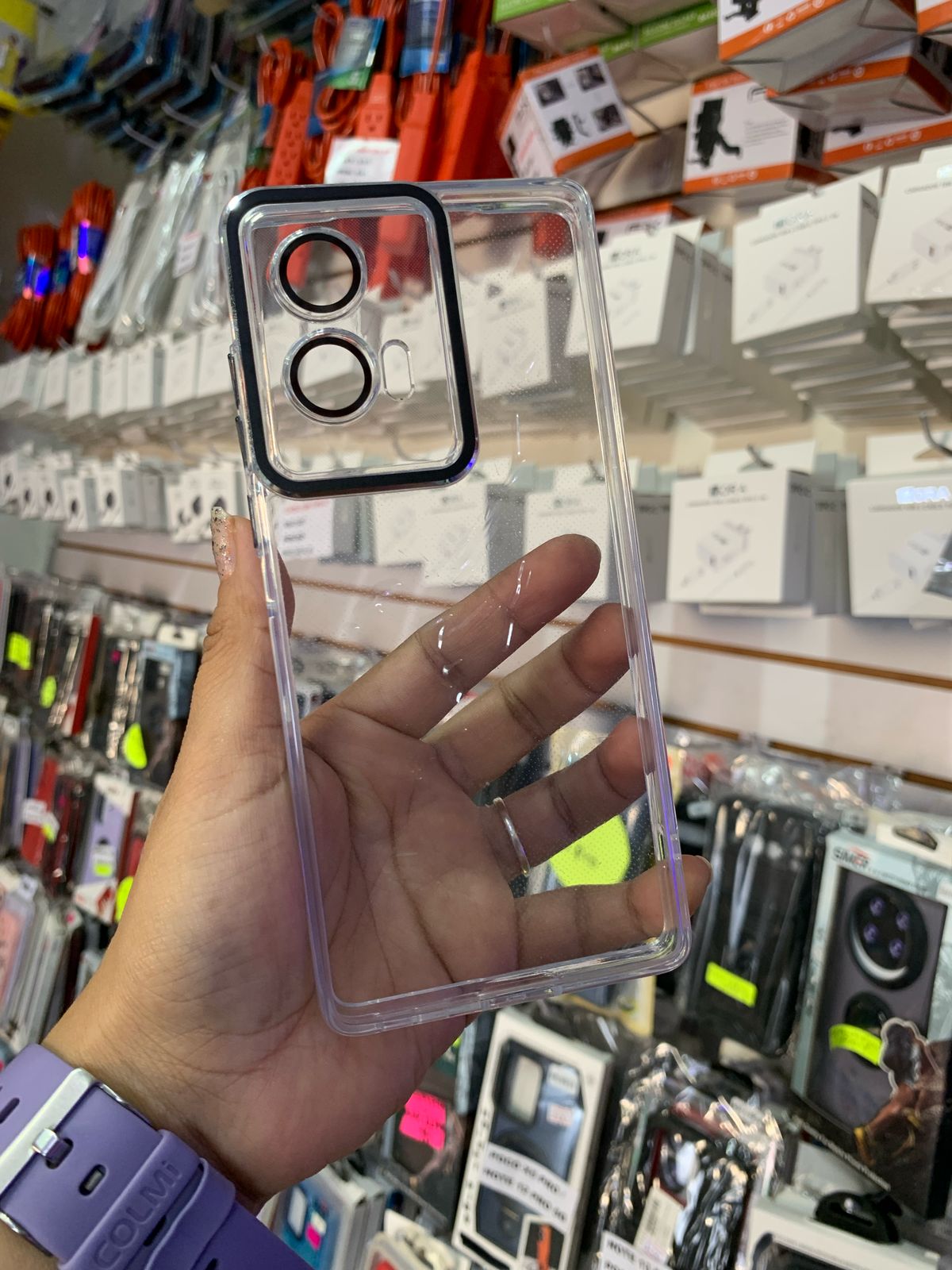 Funda Uso Rudo Acrilico Para Motorola Moto Edge 50 Fusion