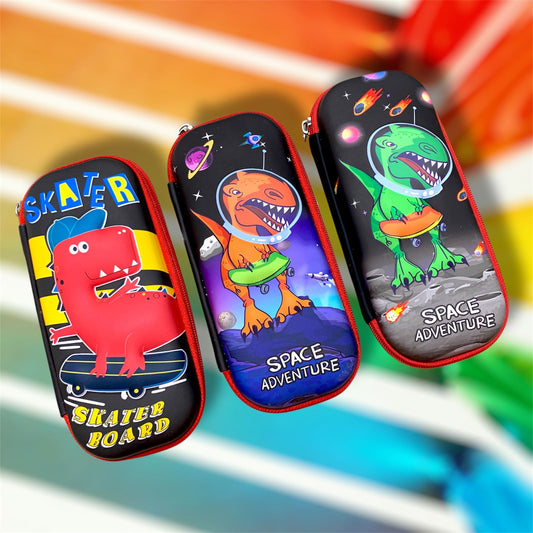 Estuchera Lapicera Dinosaurios