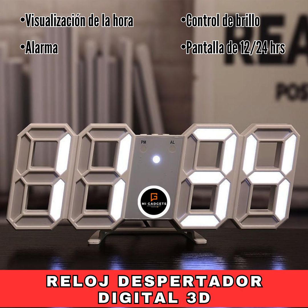 Reloj Digital Con Alarma
