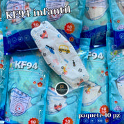 Cubrebocas KF94 Paquete 10 Pz Infantil