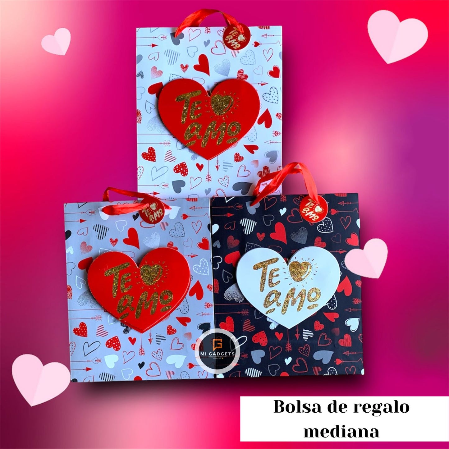 Bolsas de Regalo Mediana San Valentín