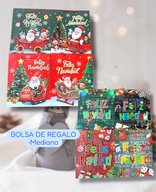 Bolsa De Regalo Navidad Mediana