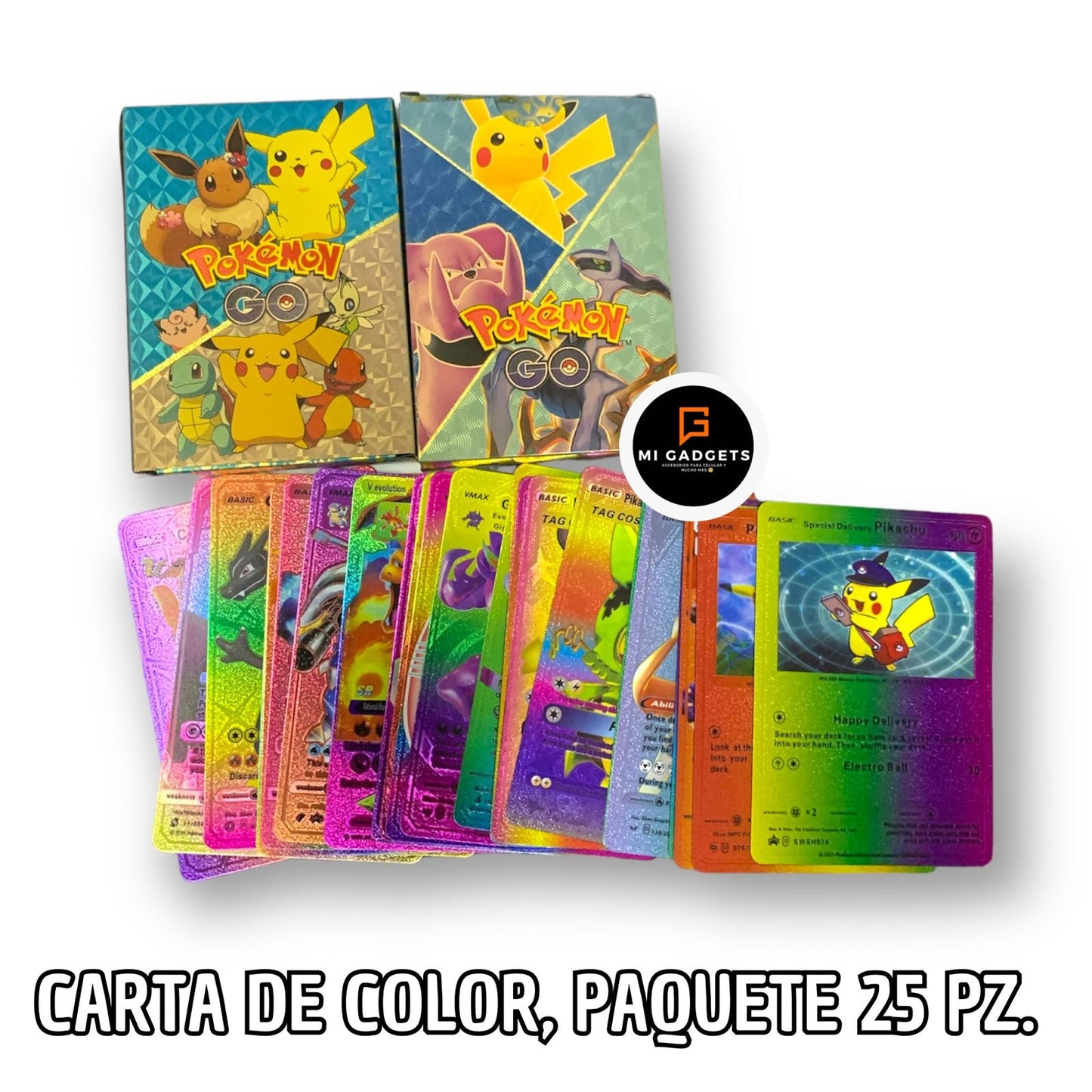 Estampas Carta POKEMON Color Paquete 25 pz