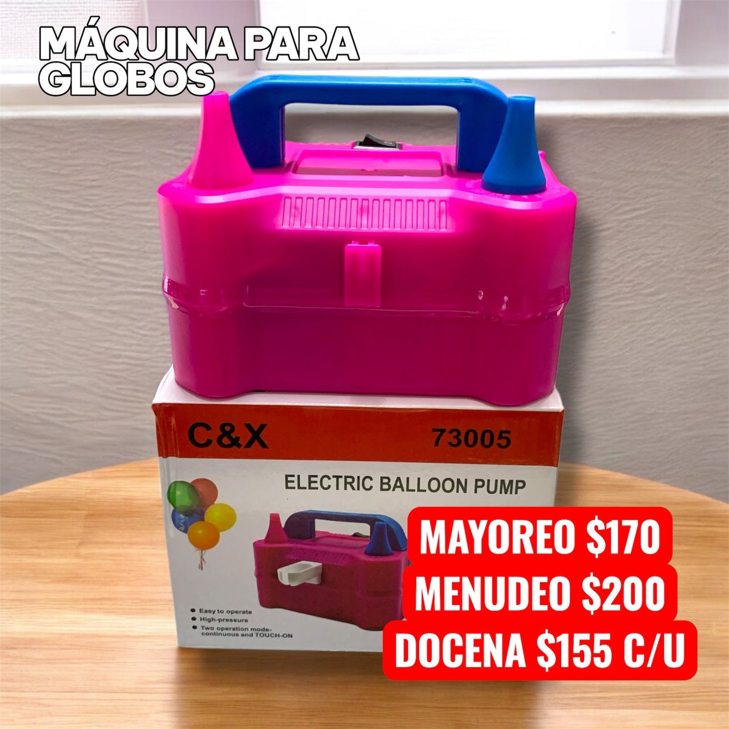 Inflador De Globos Eléctrico Maquina Para Globos