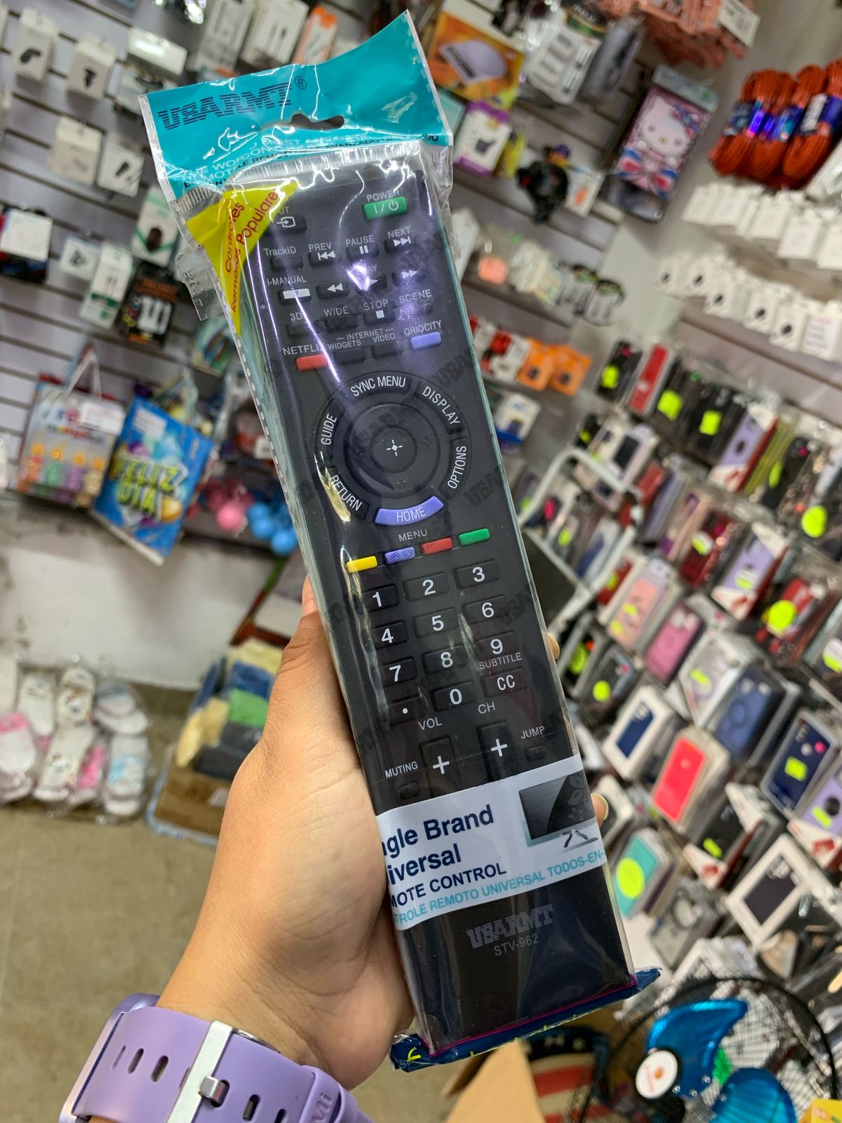 CONTROL REMOTO UNIVERSAL PARA TV STV-962