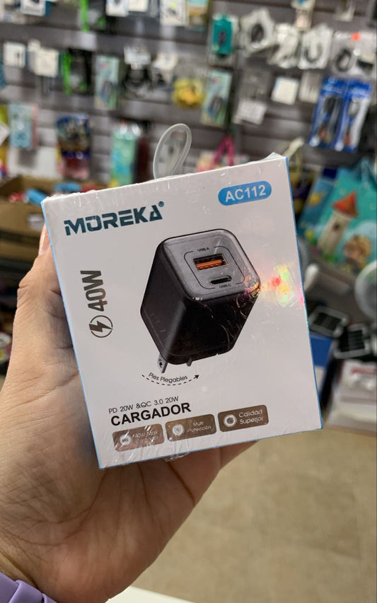 Cubo Cargador Moreka 40W AC112