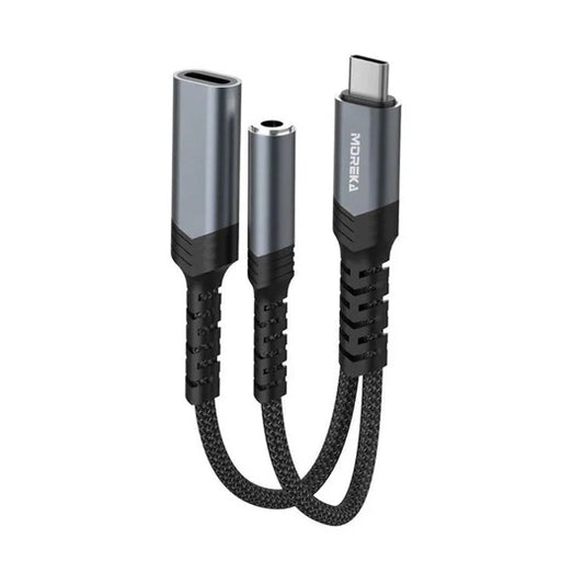 Convertidor Extensor USB-C con división para carga y audio AU-09