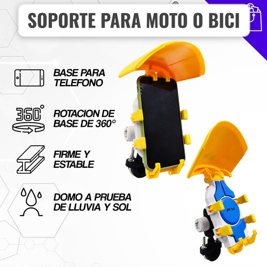 Base Soporte De Celular Para Moto Bici  BA-902