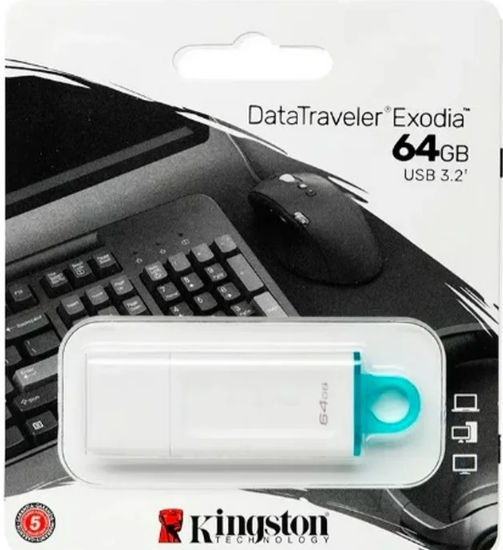 Memoria USB Kingston 64GB EXODIA