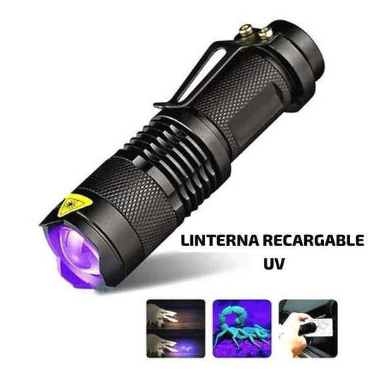 Lámpara  Linterna Recargable UV DT-808-166