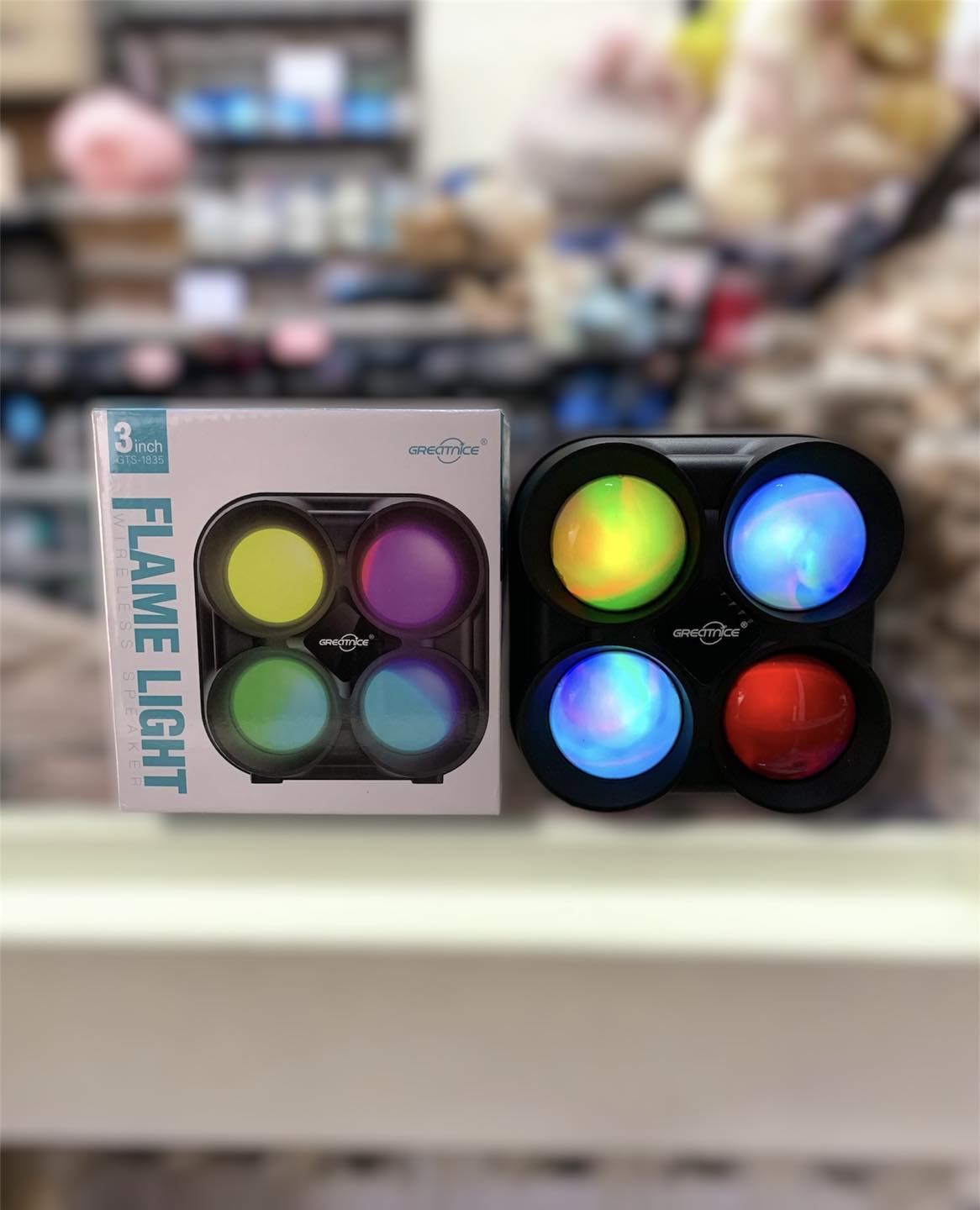 Bocina Bluetooth 3'' Con Luz  GTS-1835