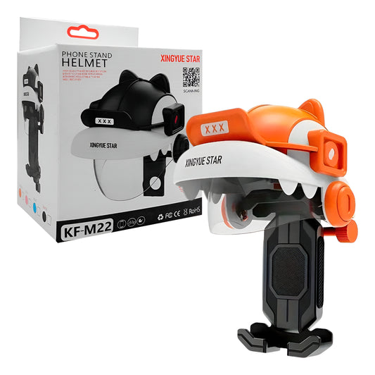 Base Soporte Celular Para Motocicleta Con Casco  KF-M22