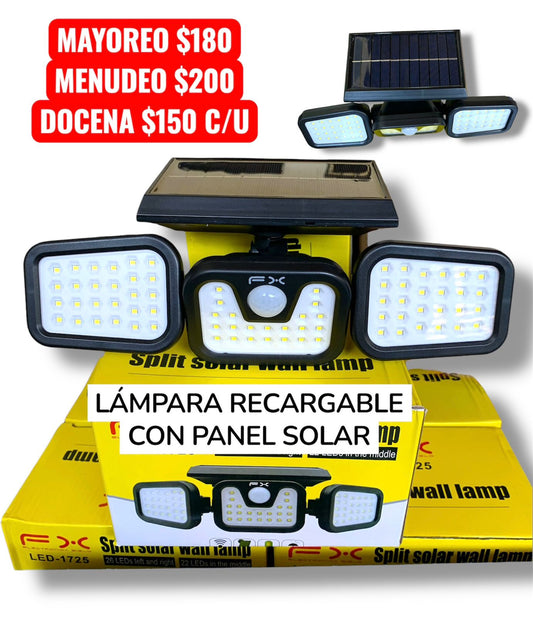Lampara Solar Con Panel LED-1725