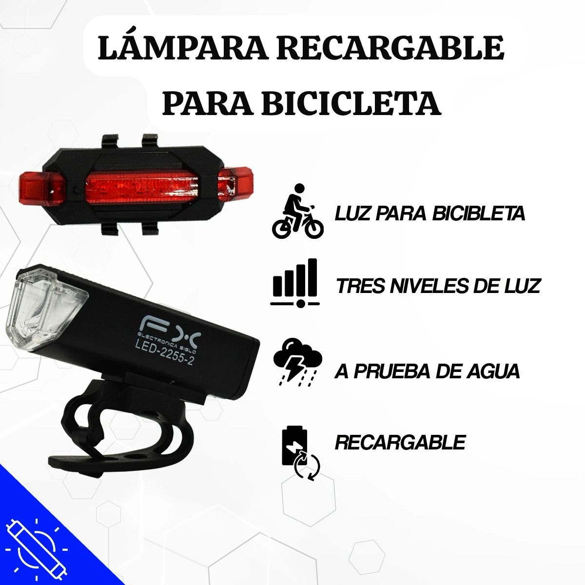 Lampara Para Bicicleta LED-2255-2