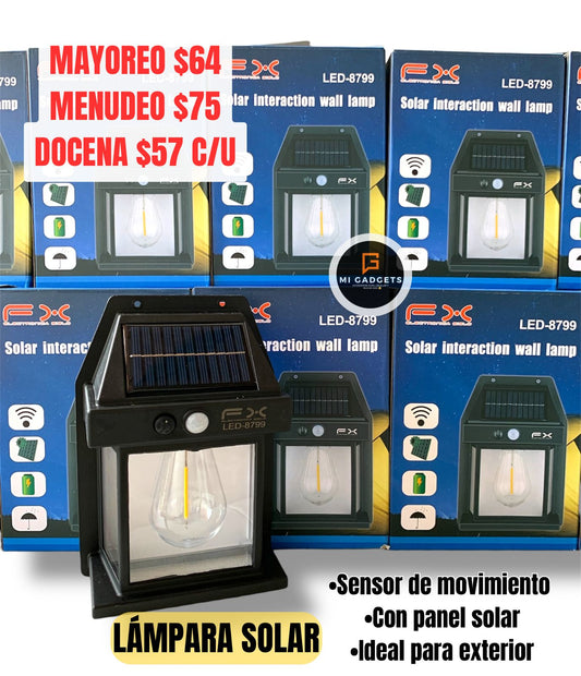 Lampara Solar Sensor Movimiento LED-8799
