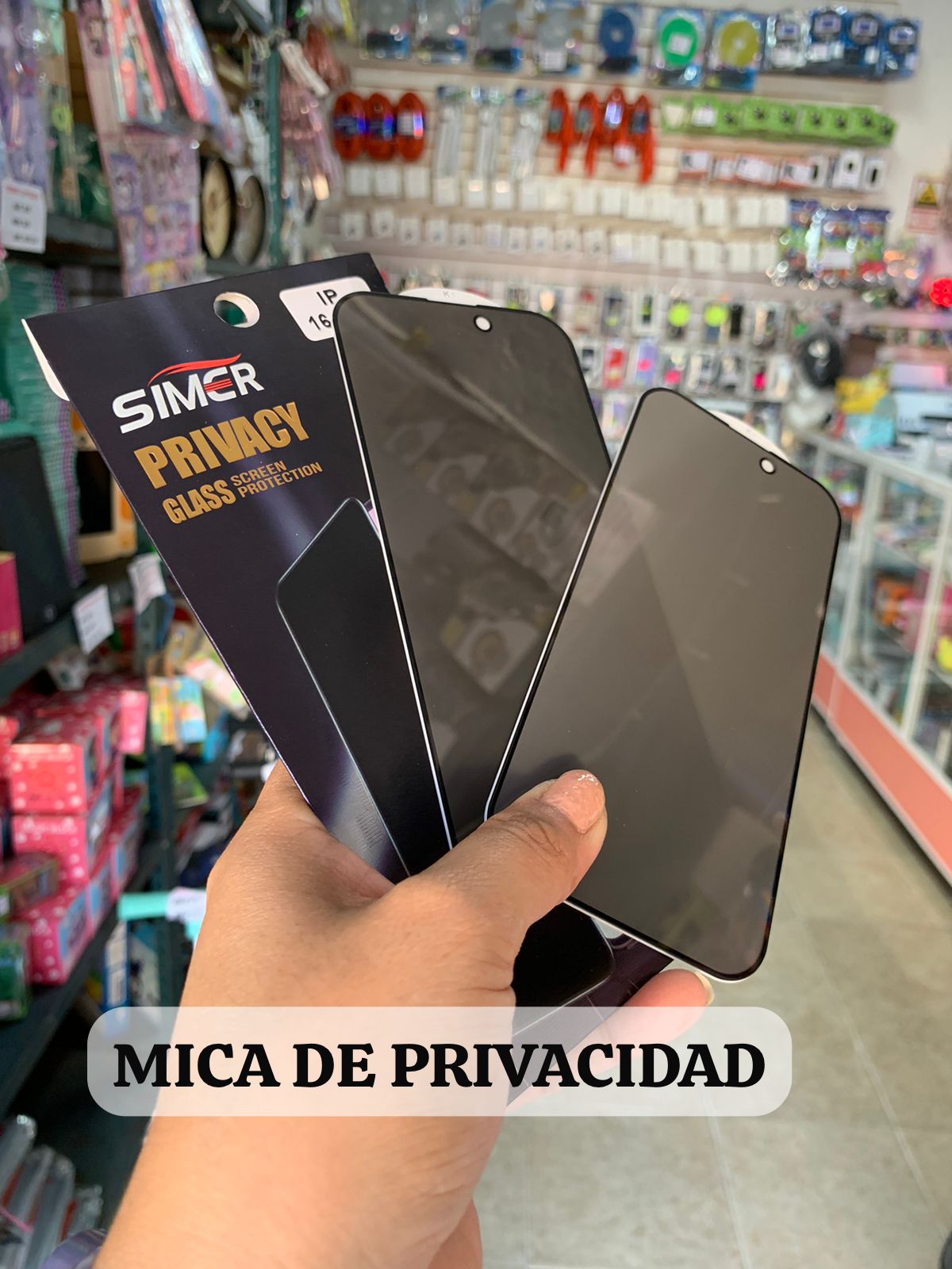 Mica Templada 9D De Privacidad Iphone 16 Pro