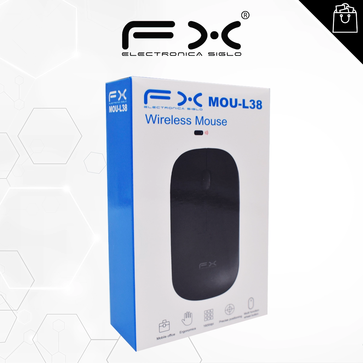 Mouse Inalámbrico Recargable FX MOU-L38 – Comodidad y precisión sin cables