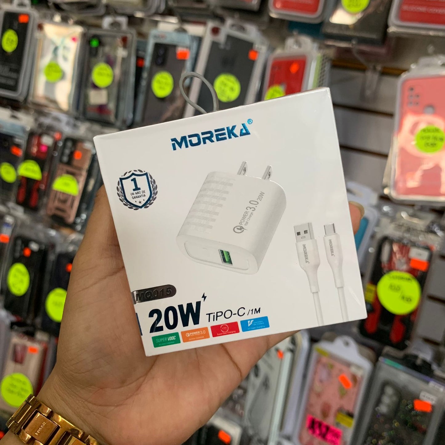 Cargador Moreka Tipo C 20W MQ015