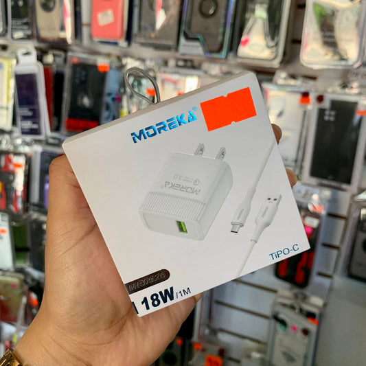 Cargador Moreka Tipo C 2.4A MR0926 18W