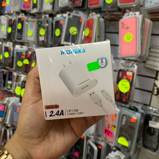 Cargador Completo Lighting iPhone Moreka MR1436