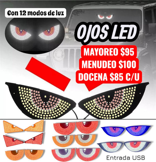 OJOS LED  12 MODOS DE LUZ