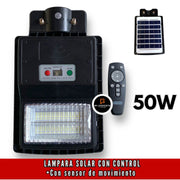 Lampara Solar Con Sensor De Movimiento Y Control 50W SST-01
