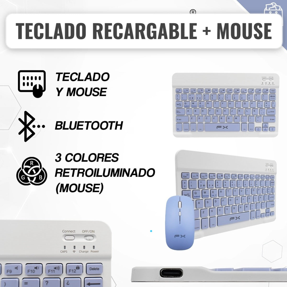 Teclado Inalambrico TEC-FX556