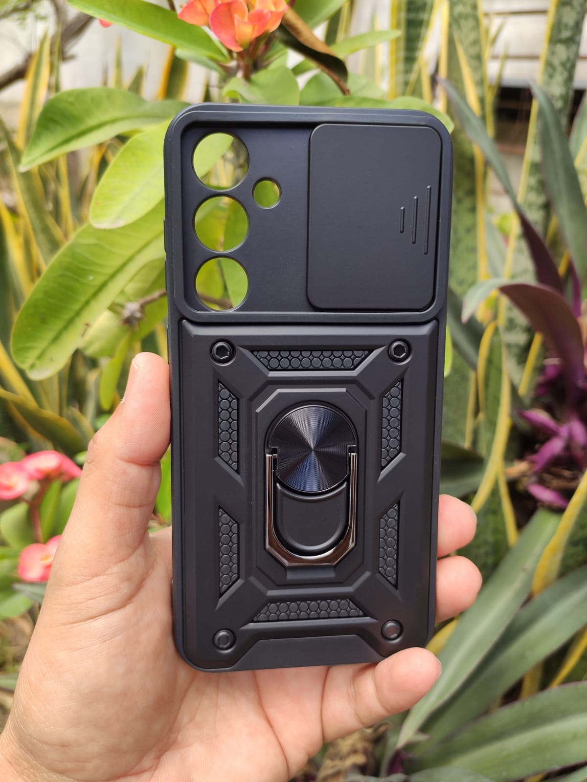 Funda Uso Rudo Con Protector De Camara Deslizante Para Samsung S23 FE