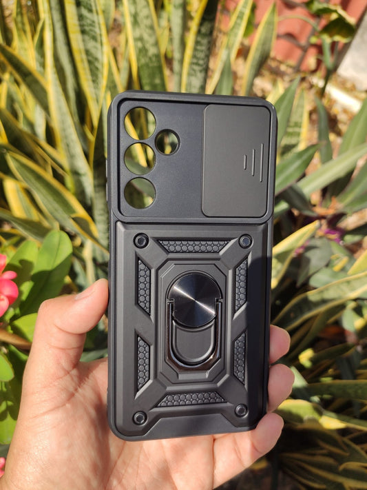Funda Uso Rudo Con Protector De Camara Deslizante Para Samsung A15