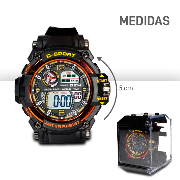 Reloj Digital Caballero ZB-602 (ABA)