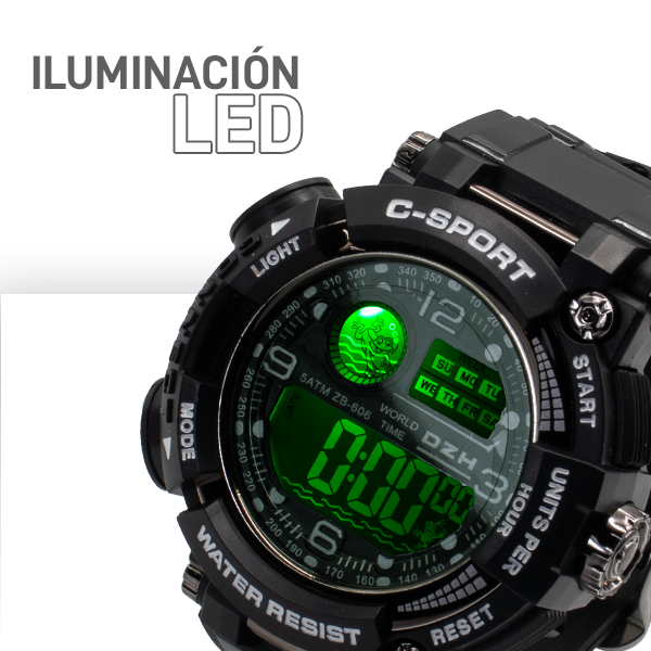 Reloj Digital Caballero ZB-606 (ABA)