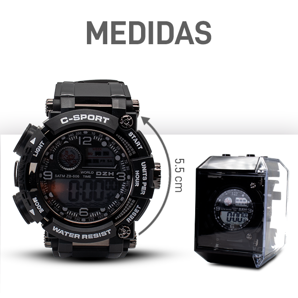 Reloj Digital Caballero ZB-606 (ABA)