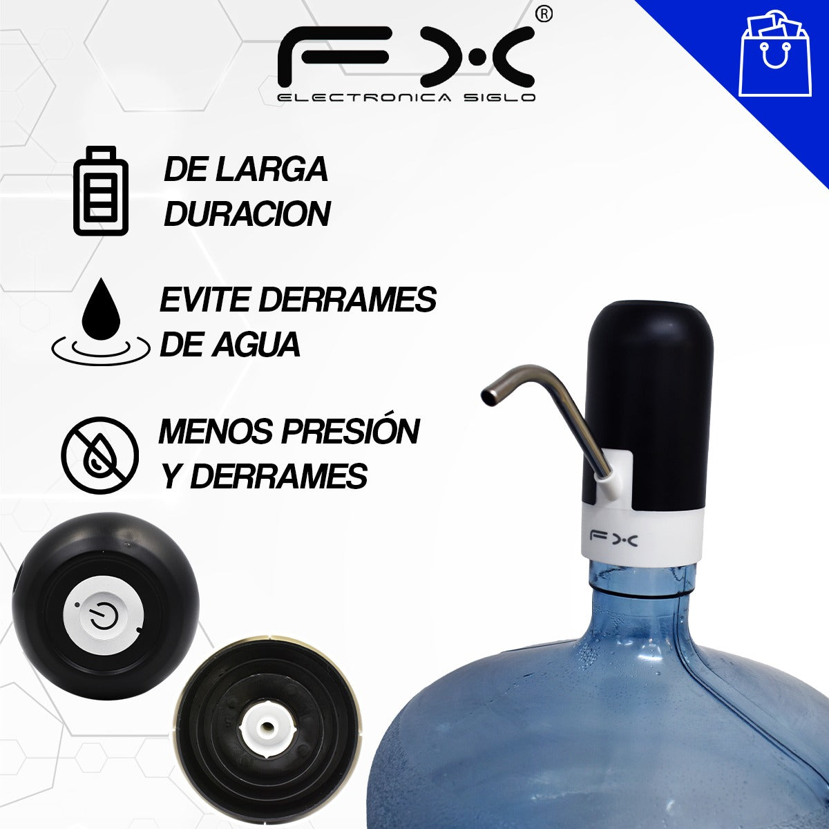 Dispensador Bomba para Agua Recargable AGUA-604
