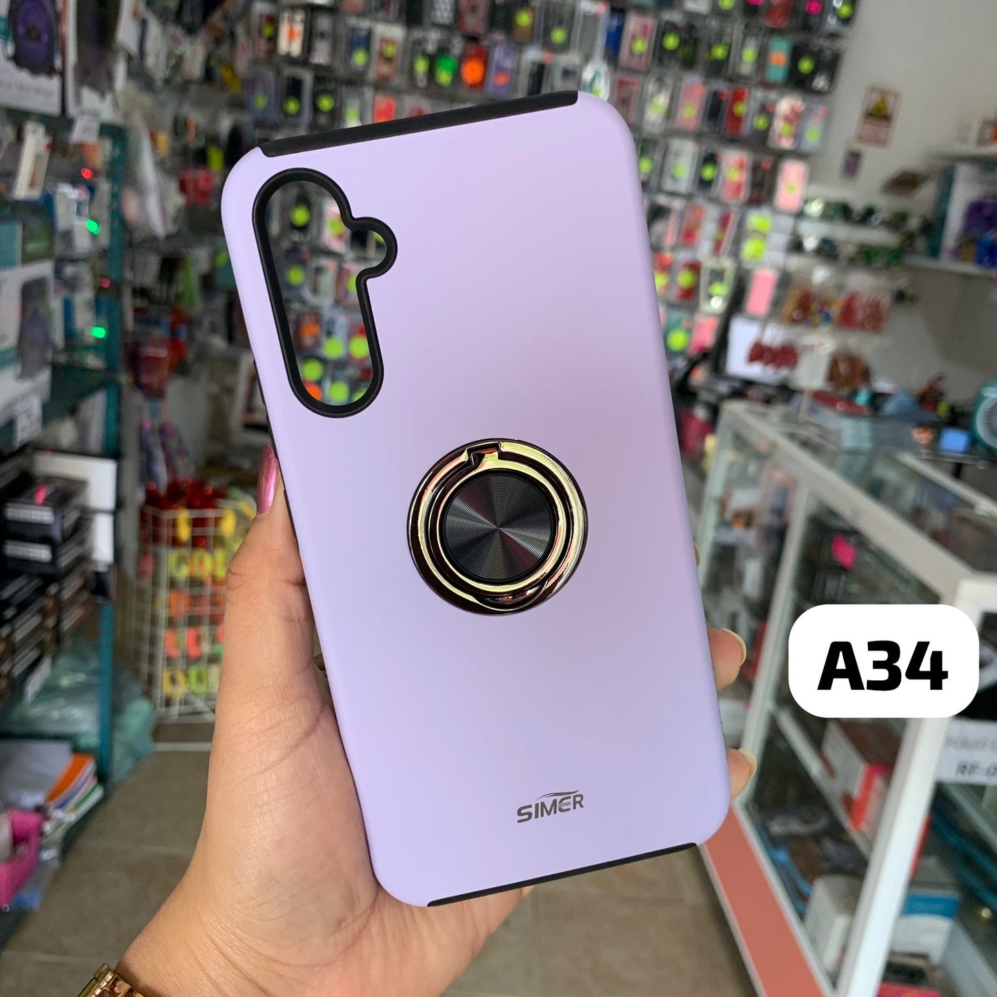 Funda Uso Rudo Anillo Samsung Galaxy A34