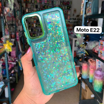 Funda Acrlico Glitter Para Motorola Moto E22 / E22i