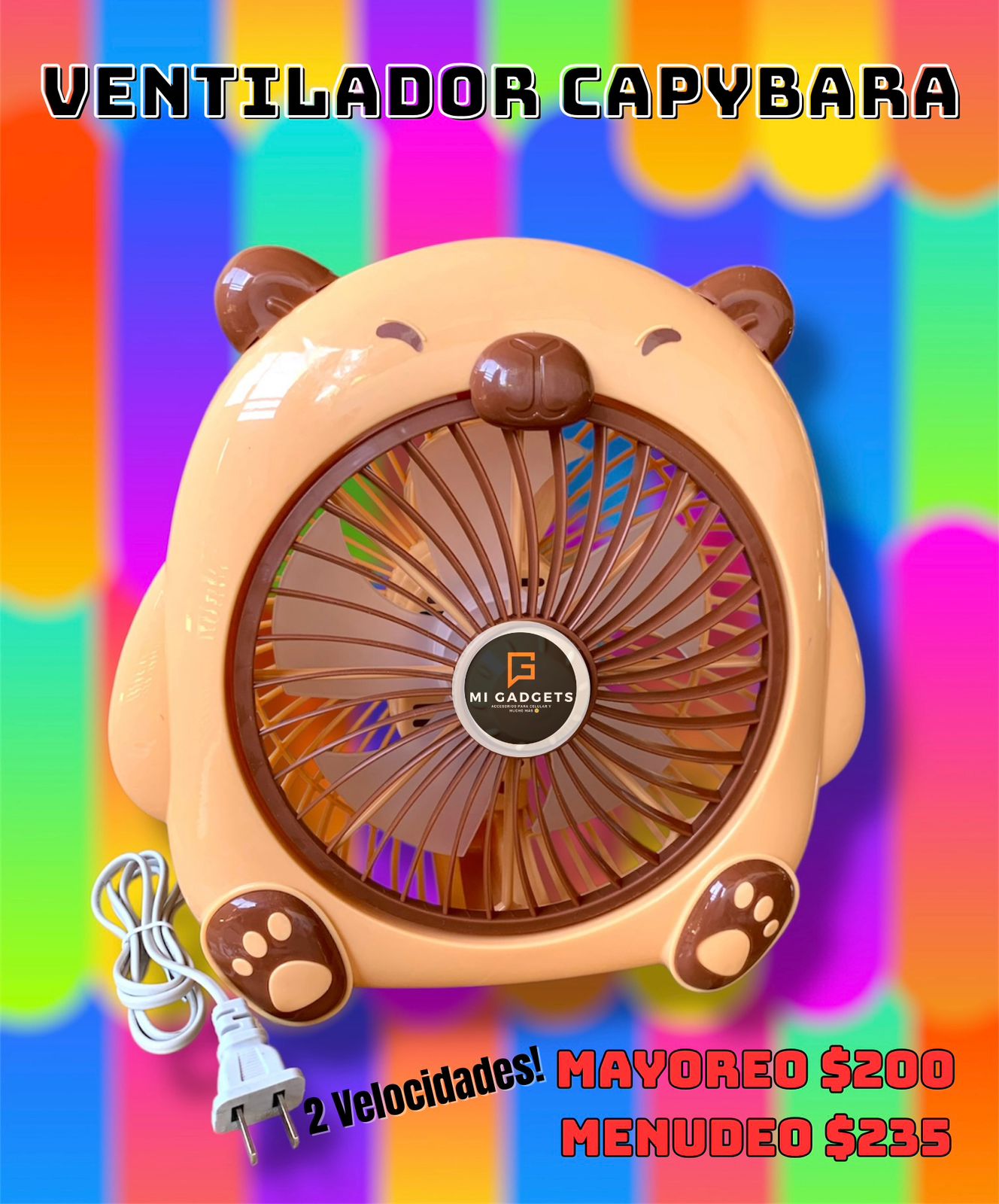 Ventilador De Corriente Capybara