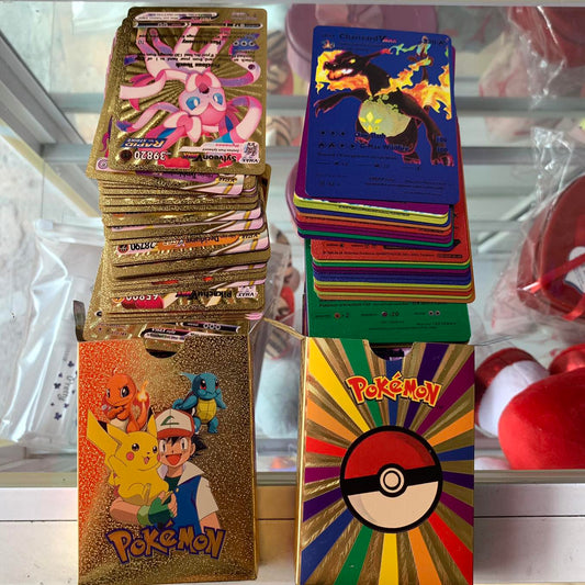 Estampas Carta POKEMON Dorada Paquete 55pz