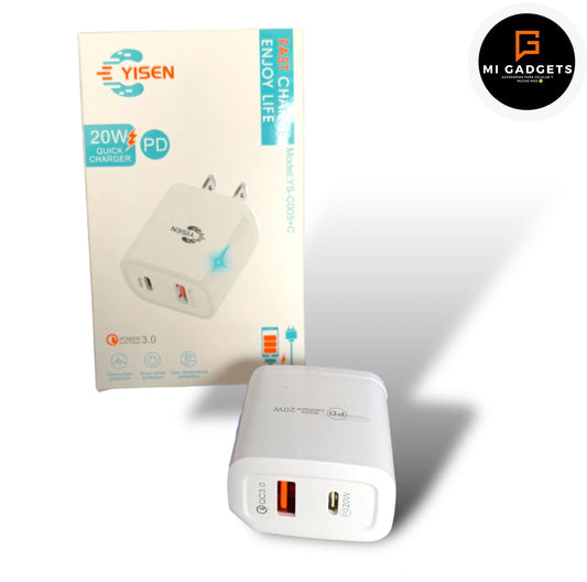 Cubo Cargador 20W YS-C005