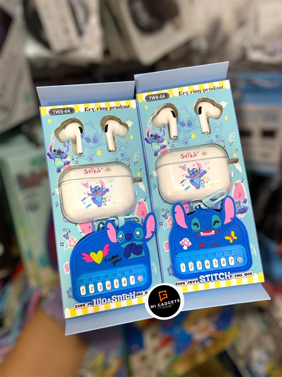 Audifonos Bluetooth Inalambricos Diseños Stitch TWS-04