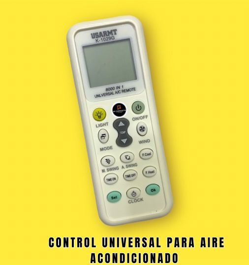 CONTROL REMOTO UNIVERSAL PARA AIRE ACONDICIONADO K-1029G