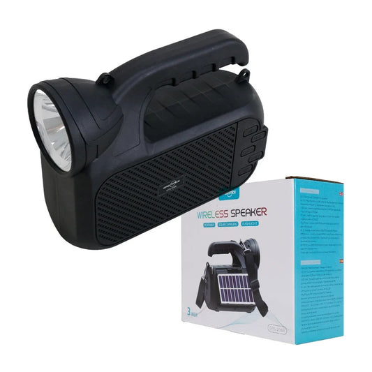 Bocina Bluetooth Con Lampara Recarga Solar Y Corriente GTS-2068
