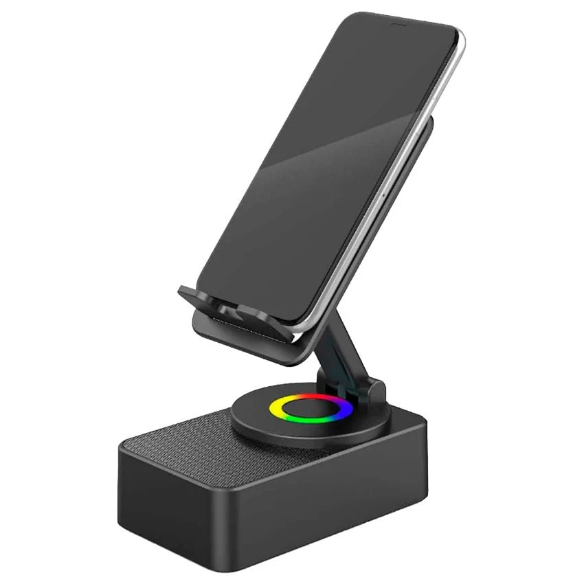 BOCINA BLUETOOTH CON SOPORTE PARA CELULAR PORTATIL MB-174