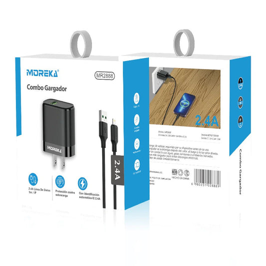 Cargador Completo Lighting iPhone Moreka MR2888