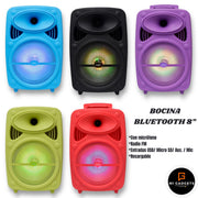 Bocina Bluetooth 8´ GTS-1950 Con Microfono GTS-1950