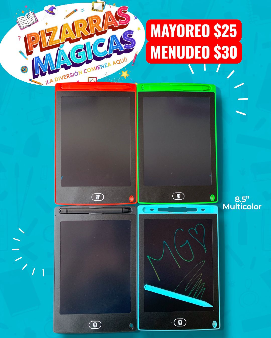 Pizarra Magica Multicolor  8.5' LCD