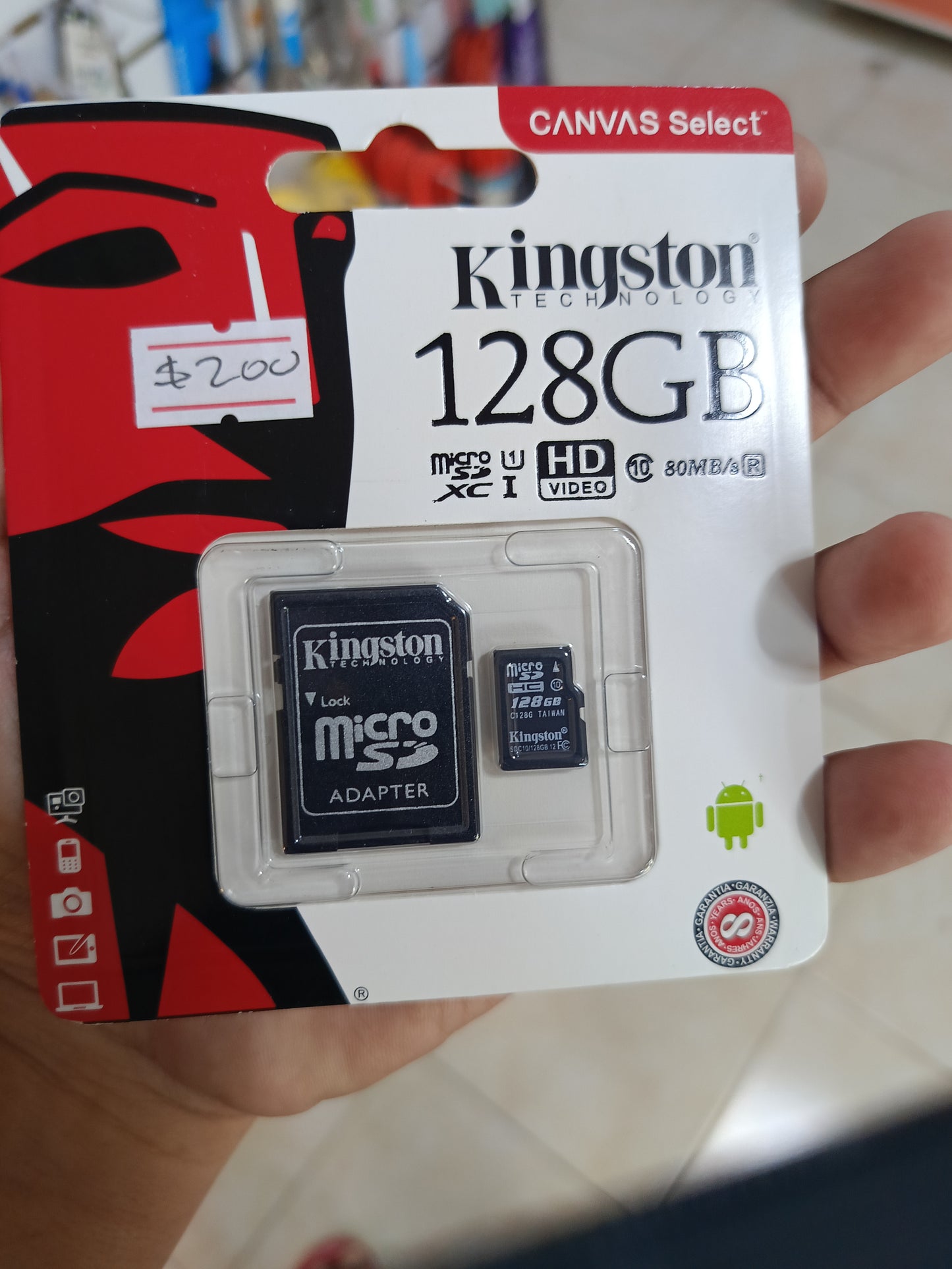 Memoria Micro SD MICROSD 128Gb Kingston (ABA)